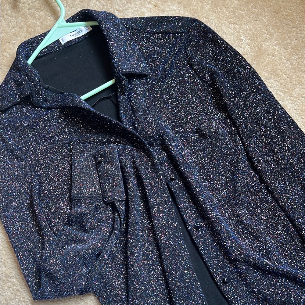 Black Sparkle Women's Sweater